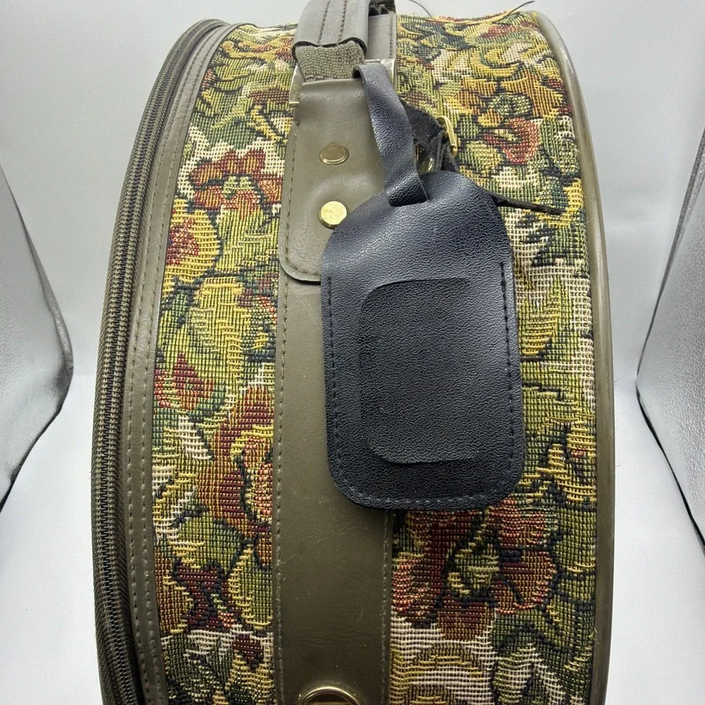 Vintage Firenze Floral Tapestry Garment Bag